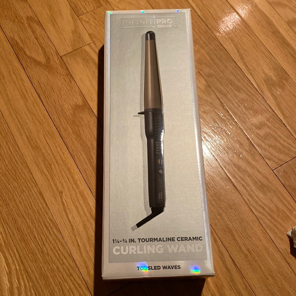 INFINITIPRO BY CONAIR Tourmaline Ceramic 1 1/4 - 3/4 inch Curling Wand,